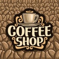 Vector logo for Coffee Shop Royalty Free Stock Photo