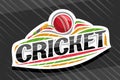 Vector logo for Cricket Sport