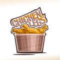 Vector logo for crispy Chicken Legs