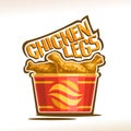 Vector logo for crispy Chicken Legs