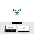 Vector logo design for agriculture, agronomy, rural country farming field, natural harvest