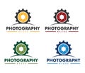 Vector logo design for automotive business, technical industry, car maintenance, smart idea engine,