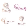 Vector logo design for beauty salon, hair salon, cosmetic. Design element.