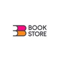 Vector logo design for book store Royalty Free Stock Photo