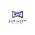 Vector logo design for business. Infinity sign Royalty Free Stock Photo