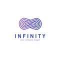 Vector logo design for business. Infinity sign Royalty Free Stock Photo