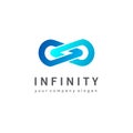 Vector logo design for business. Infinity sign Royalty Free Stock Photo