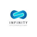 Vector logo design for business. Infinity sign Royalty Free Stock Photo