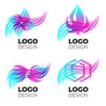 Vector logo design elements set Royalty Free Stock Photo