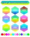 Vector logo design elements set Royalty Free Stock Photo