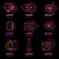 Vector logo design elements set Royalty Free Stock Photo