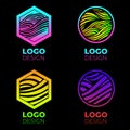 Vector logo design elements set Royalty Free Stock Photo