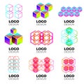 Vector logo design elements set Royalty Free Stock Photo