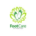 Vector logo design. Foot care