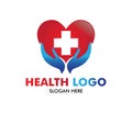 Vector logo design for health care, family healthy clinic doctor, wellness center, drug store, medical clinic,