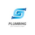 Vector logo design for plumbing company.