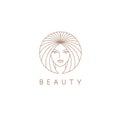 Vector logo design template for beauty salon, hair salon, cosmetic Royalty Free Stock Photo