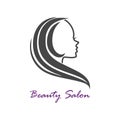 Vector logo design template for beauty salon Royalty Free Stock Photo