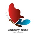 Vector logo design template, editable file in eps.10 Royalty Free Stock Photo