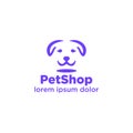 Vector logo design template for pet shops, veterinary clinics and homeless animals shelters Royalty Free Stock Photo