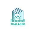 Vector logo design. Thalassotherapy