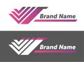 Vector logo design. your brand name design. creative designing logotype.