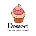 vector logo dessert. illustration vector of dessert logo. Flat art style