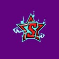 Vector logo e sport letter s star Royalty Free Stock Photo