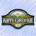 Vector logo for Earth Day