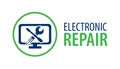 Vector logo of the electronics repair service