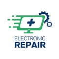 Vector logo of the electronics repair service