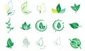 Vector Logo Elements Leaf Royalty Free Stock Photo