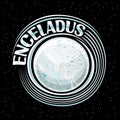 Vector logo for Enceladus Moon