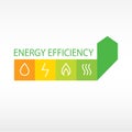 Vector logo, energy efficiency