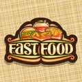 Vector logo for Fast Food Royalty Free Stock Photo