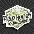 Vector logo for Field Hockey Tournament