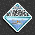 Vector logo for Fishing Tournament