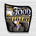 Vector logo for Food Delivery Royalty Free Stock Photo