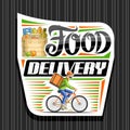 Vector logo for Food Delivery Royalty Free Stock Photo