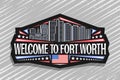 Vector logo for Fort Worth Royalty Free Stock Photo