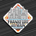 Vector logo for Frankfurt am Main Royalty Free Stock Photo