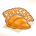 Vector logo for French Croissant
