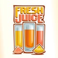 Vector logo for fresh citrus juice