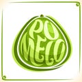 Vector logo for fresh Pomelo