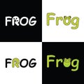 Vector logo FROG for company