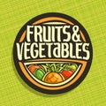 Vector logo for Fruits and Vegetables