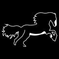 Vector logo horse. Brand color silhouette icon. Royalty Free Stock Photo