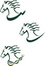 Vector logo horses