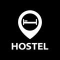 Vector logo of the hostel and hotel