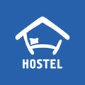 Vector logo of the hostel and hotel